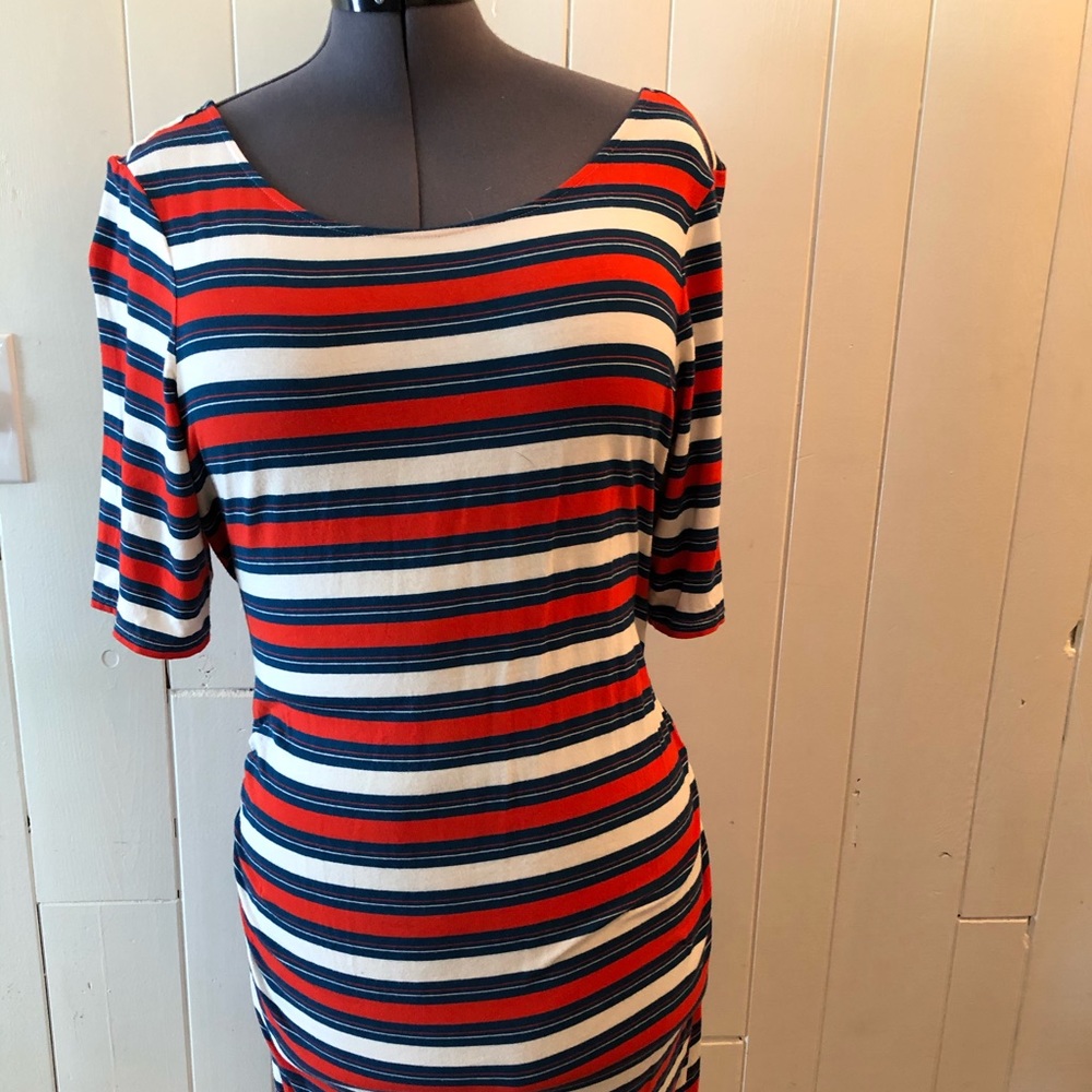 Rachel Zoe striped maternity dress